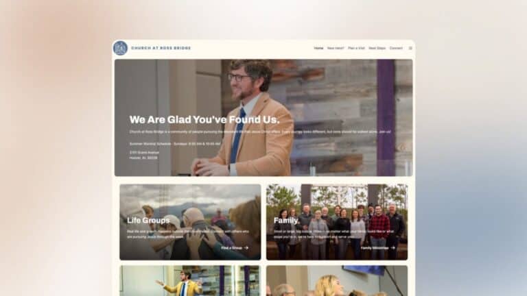Church at Ross Bridge website preview