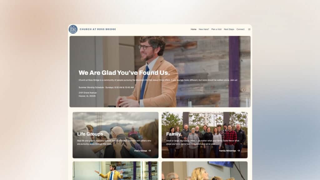 Church at Ross Bridge website preview